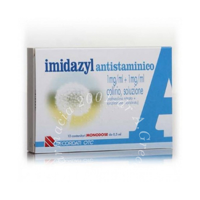 Imidazyl antist 1 mg/ml + 1 mg/ml collirio, soluzione 10 contenitori monodose 0,5 ml