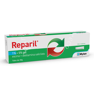 Reparil 1% + 5% gel tubo 40 g