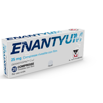 Enantyum 25 mg compresse rivestite con film 20 compresse in blister aclar/al