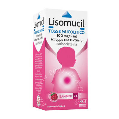Lisomucil tosse muc 100 mg/5 ml sciroppo con zucchero flacone 200 ml