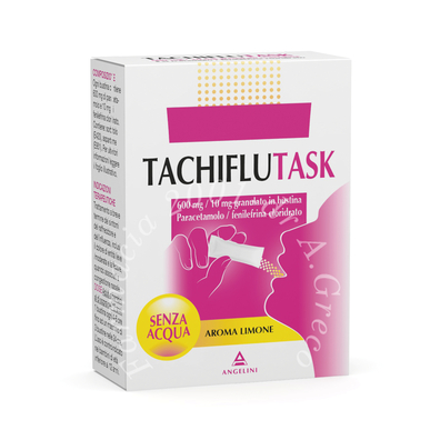 Tachiflutask 600 mg/10 mg granulato in bustina 10 bustine pet/al/pe