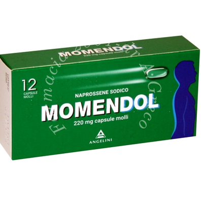 Momendol 220 mg capsula molle 12 capsule in blister pvc/pctfe/al