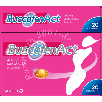 Buscofenact 400 mg capsule molli, 20 capsule in blister pvc/pe/pvdc-al