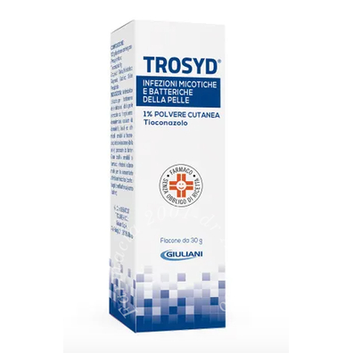 Trosyd 1% polvere cutanea flacone 30 g