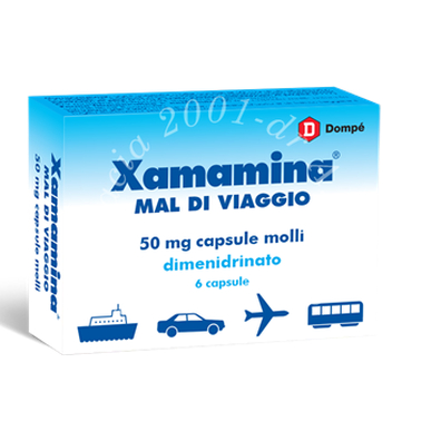 Xamamina mal di viag 50 mg capsule molli 6 capsule