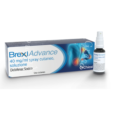 Brexiadvance 40 mg/ml spray cutaneo soluzione 1 flacone in vetro da 30 ml/125 erogazioni con pompa dosatrice