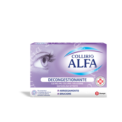 Collirio alfa dec 0,8 mg/ml collirio, soluzione 10 contenitori monodose 0,3 ml